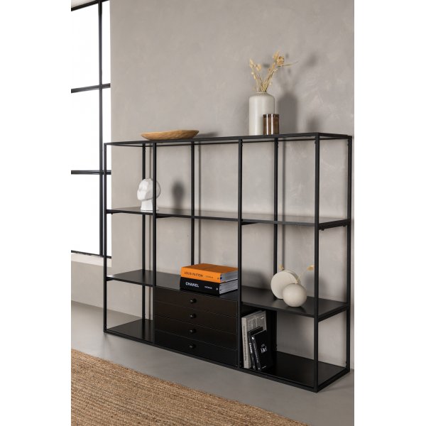 Bcherregal Amarillo - Schwarz