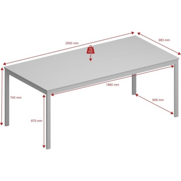Soma Esstisch 200 x 98 cm - Schwarz/espresso Soma Esstisch 200 x 98 cm - Schwarz/espresso