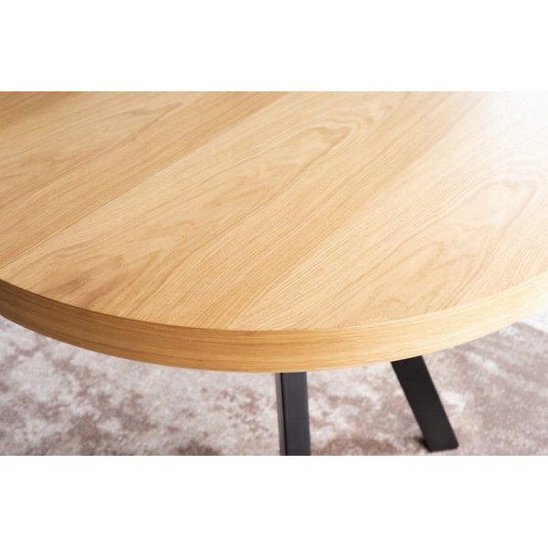 Domingo Esstisch 140-272 cm - Eiche/schwarz Domingo Esstisch 140-272 cm - Eiche/schwarz