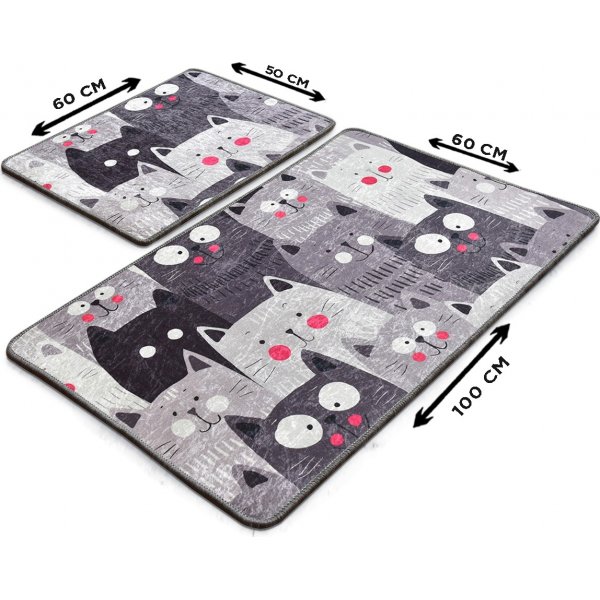 Katzenteppich - Grau Katzenteppich - Grau