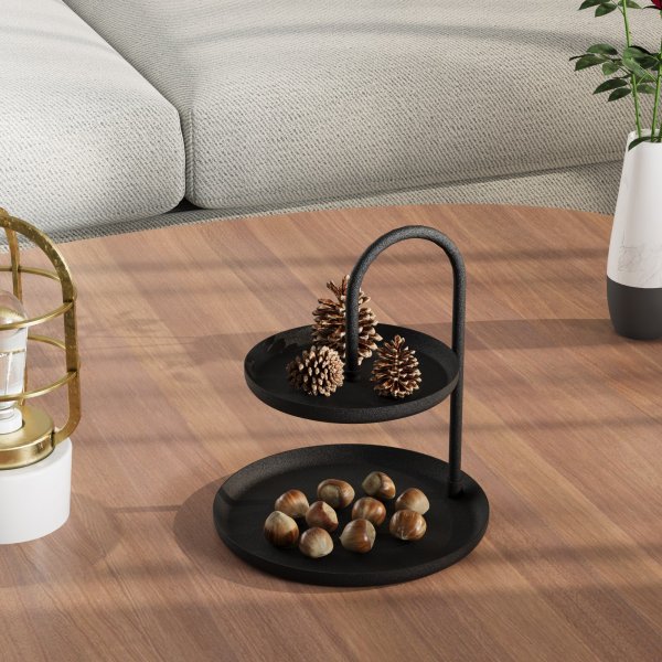 Kormen Dekoteller - Schwarz