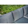 Torekov Loungegruppe rechts - Synthetisches Rattan grau
