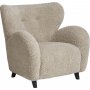 Carlino-Sessel aus beigem Teddy