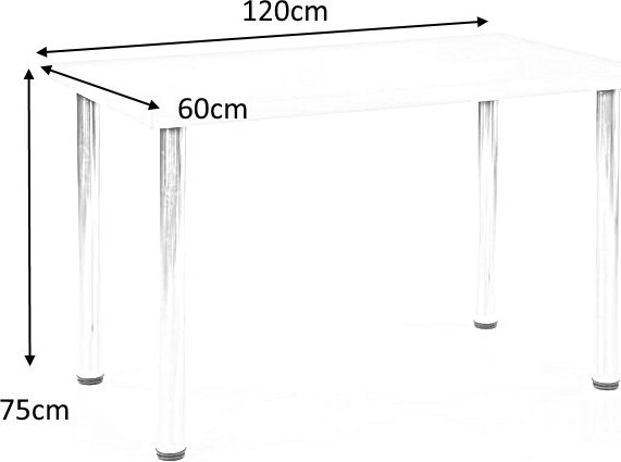 Buno Esstisch 120 cm - Wotan Eiche/schwarz Buno Esstisch 120 cm - Wotan Eiche/schwarz