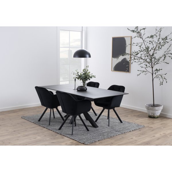 Heaven Esstisch 200 cm - Schwarz Heaven Esstisch 200 cm - Schwarz