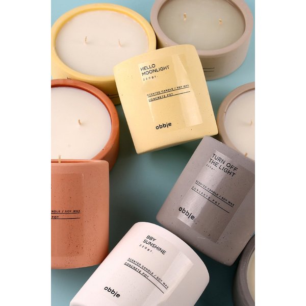 Duftkerze Hello Moonlight groß - Gelb Duftkerze Hello Moonlight groß - Gelb