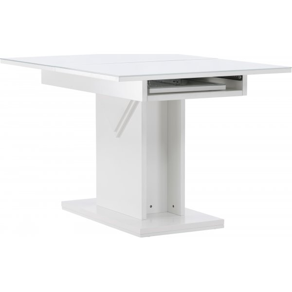 Pluto Esstisch 120-160 x 90 cm - Weiß Pluto Esstisch 120-160 x 90 cm - Weiß