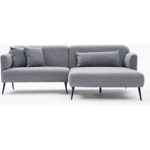 Revos Diwansofa rechts - Grau