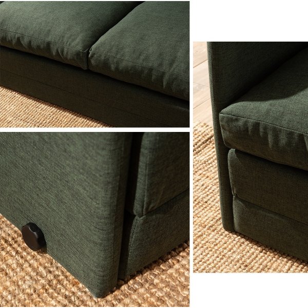 Saga 2-Sitzer-Schlafsofa - Grün Saga 2-Sitzer-Schlafsofa - Grün