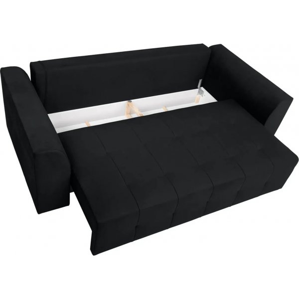 Royal 3-Sitzer Schlafsofa - Schwarz