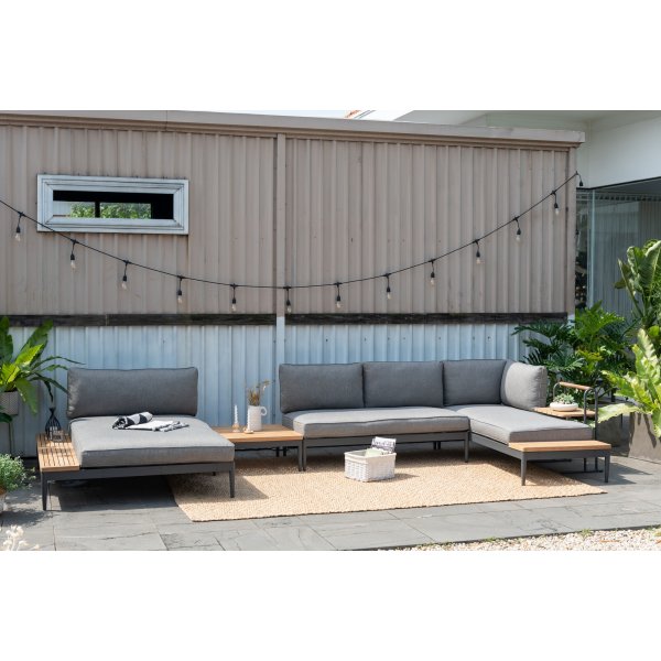 Lifestyle Garden Topaz Sofa-Set - Grau/Teak