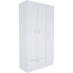 Gabbi weier Kleiderschrank, Hhe 170 cm und Breite 90 cm