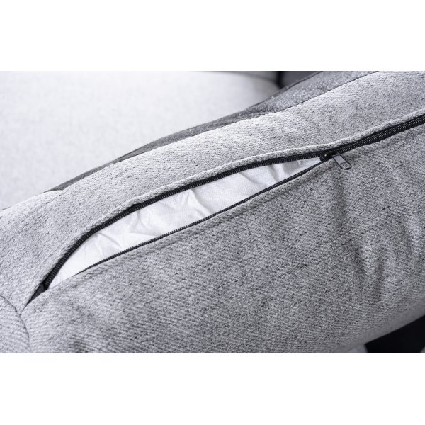 Sofa mit Wende-Diwan grau 283 cm Sofa mit Wende-Diwan grau 283 cm