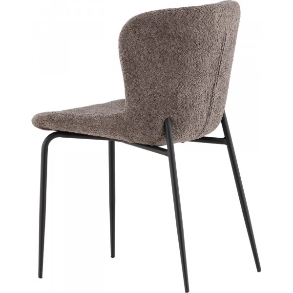 Modesto Esszimmerstuhl - Braunes Bouclé Modesto Esszimmerstuhl - Braunes Bouclé