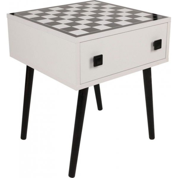 Schachtisch Schach 50 x 50 cm - Weiß/Schwarz Schachtisch Schach 50 x 50 cm - Weiß/Schwarz