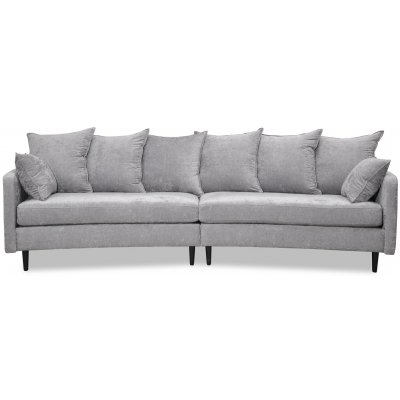 Gotland 4-Sitzer-geschwungenes Sofa 301 cm - Oxford Grau