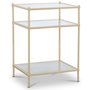 Nachttisch Tiffany Inca - Messing/Glas