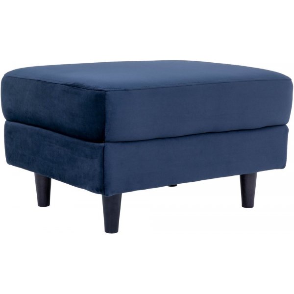 Bologna Hocker - Dunkelblau/Schwarz