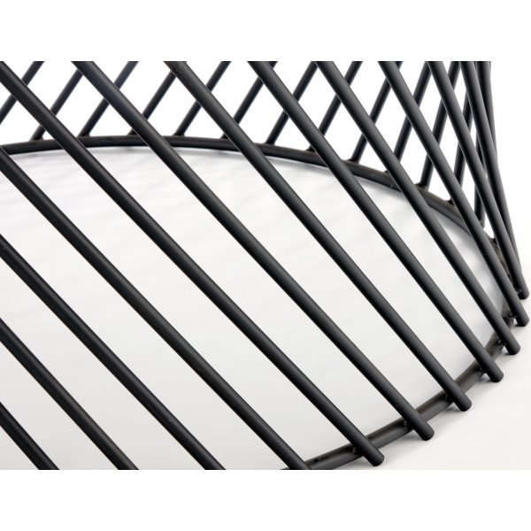 Kapitol Couchtisch 80 cm - Grauer Marmor/Schwarz