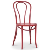 Biegeholz Stuhl No18 Klassiker - rot gebeizt Biegeholz Stuhl No18 Klassiker - rot gebeizt