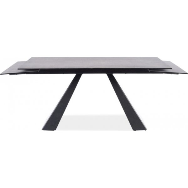 Salvadore Esstisch 120-180 x 80 cm - Grau/Schwarz Salvadore Esstisch 120-180 x 80 cm - Grau/Schwarz