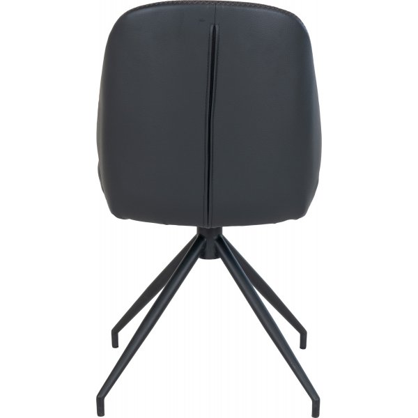 Esszimmerstuhl drehbar schwarz PU Esszimmerstuhl drehbar schwarz PU