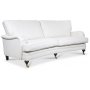Howard London Premium 4-Sitzer Curved Sofa - Wei PU