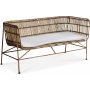 Galice-Sofa aus Rattan und Metall
