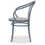Bugholzsessel No 30 Classic - Pastellblau/Rot