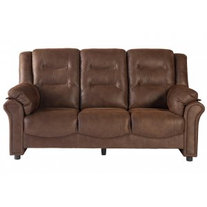 Vera 3-Sitzer-Sofa aus brauner Mikrofaser