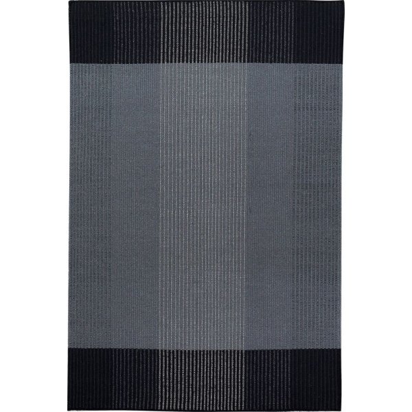 Kelim-Teppich Harris - Kokosnuss - Schwarz-XX cm