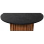 Matisse 85 runder Couchtisch - Eiche / Marmor (Donau-Granit)