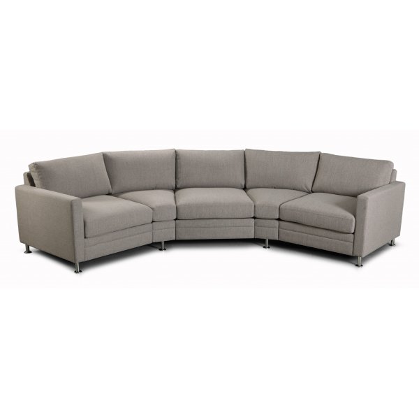 Modern Living Sofa Gebogenes Sofa - Frei whlbare Farbe!