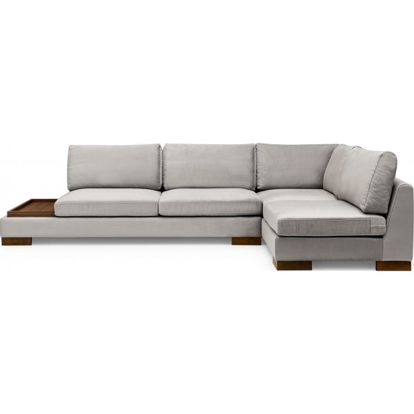 Ecksofa Tulip - Hellgrau