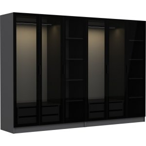 Cavolo Kleiderschrank 270 cm, Variante B - Anthrazit