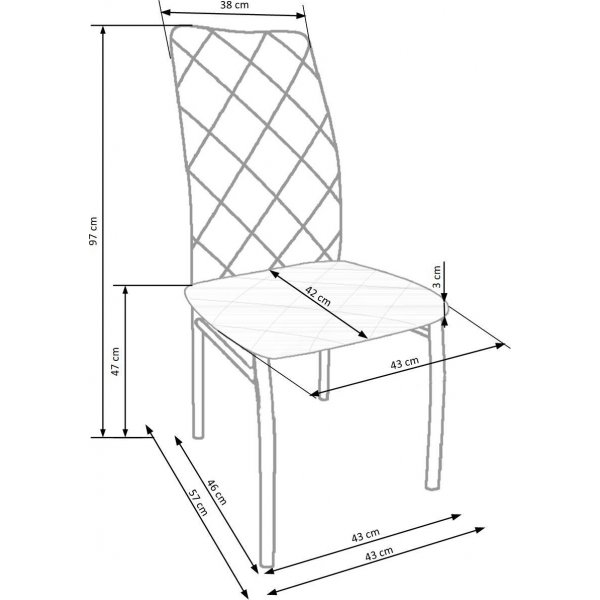 Claudia Esszimmerstuhl - Hellgrau Claudia Esszimmerstuhl - Hellgrau