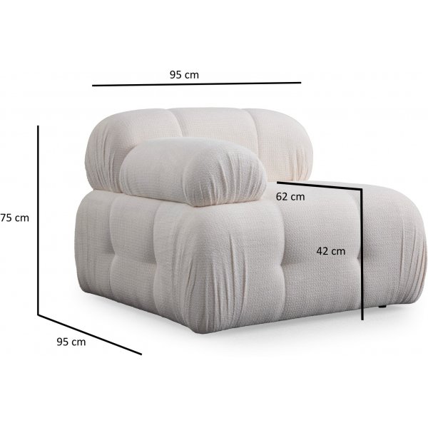 Petite 2-Sitzer-Sofa - Wei