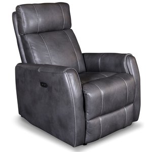 Enjoy Elof Elektro Recliner - Sessel aus grauem koleder + Fleckentferner fr Mbel