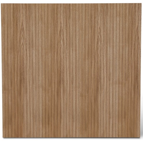 Volumen-Kopfteil aus gelter Eiche 120x90 cm