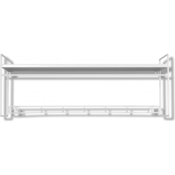 Weiße Hutablage Revel, 80 cm breit