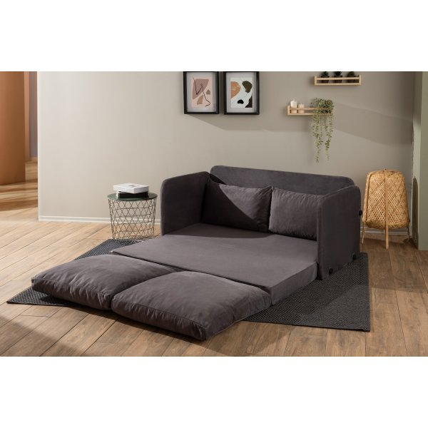 Saga 2-Sitzer-Schlafsofa XL - Grau Saga 2-Sitzer-Schlafsofa XL - Grau