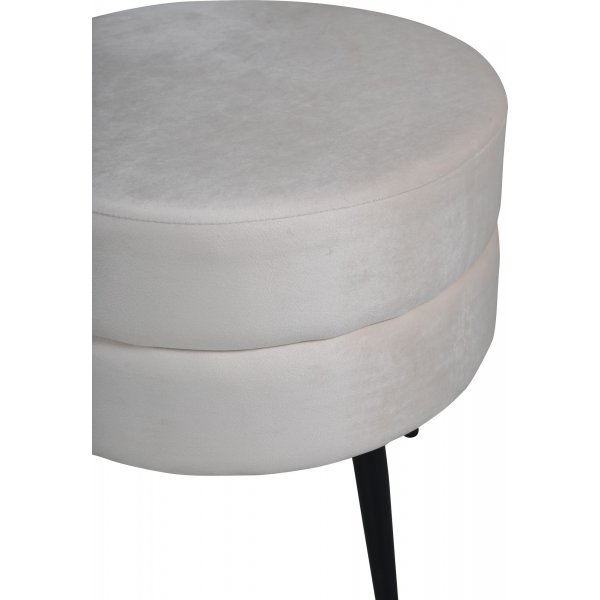 Pouf Mariana - Samt in Beige Pouf Mariana - Samt in Beige