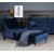 Adena 2-Sitzer Sofa - Samt Mitternachtsblau + Fleckentferner fr Mbel