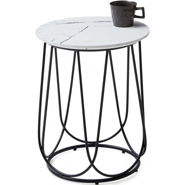 Bobby Couchtisch Ø40 cm - Weiß Bobby Couchtisch Ø40 cm - Weiß