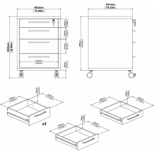 Prima Schubladenherz - Weiß Prima Schubladenherz - Weiß