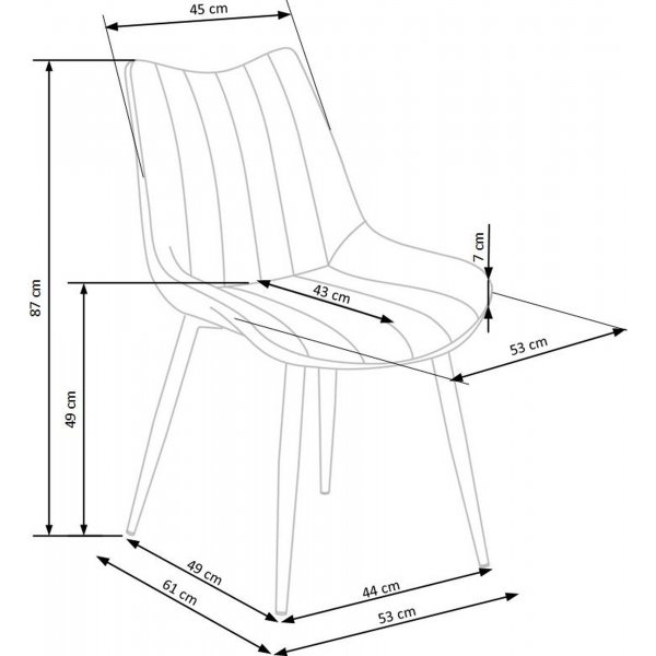 Cadeira Esszimmerstuhl 388 - Grün Cadeira Esszimmerstuhl 388 - Grün