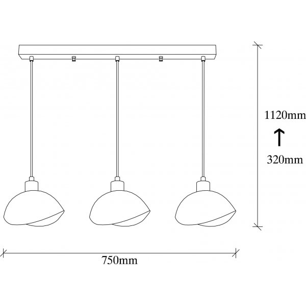 Sivani Deckenleuchte 985 - Schwarz