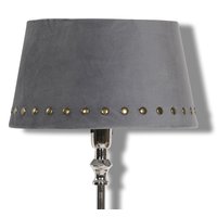 Velvet Lampenschirm mit Nieten 33 cm - grau / Messing Velvet Lampenschirm mit Nieten 33 cm - grau / Messing