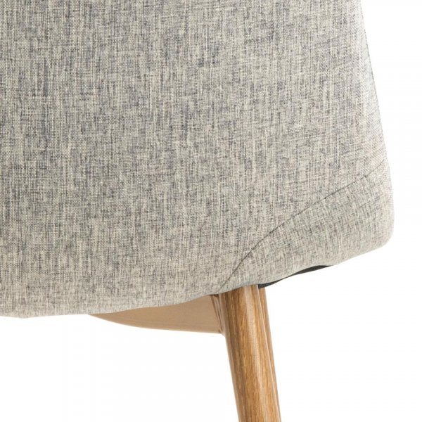 Celia Esszimmerstuhl - Grau/Eiche