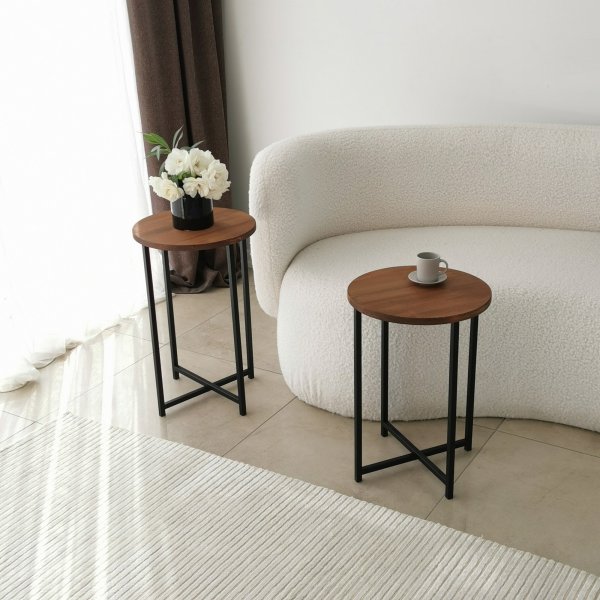 Neta Couchtisch 35/35 cm - Eiche